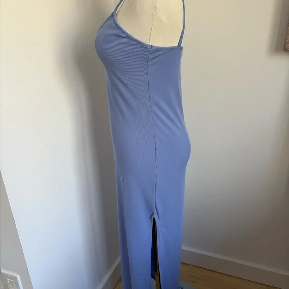 Nasty Gal Blue Ribbed Dress - Picture 3 of 5